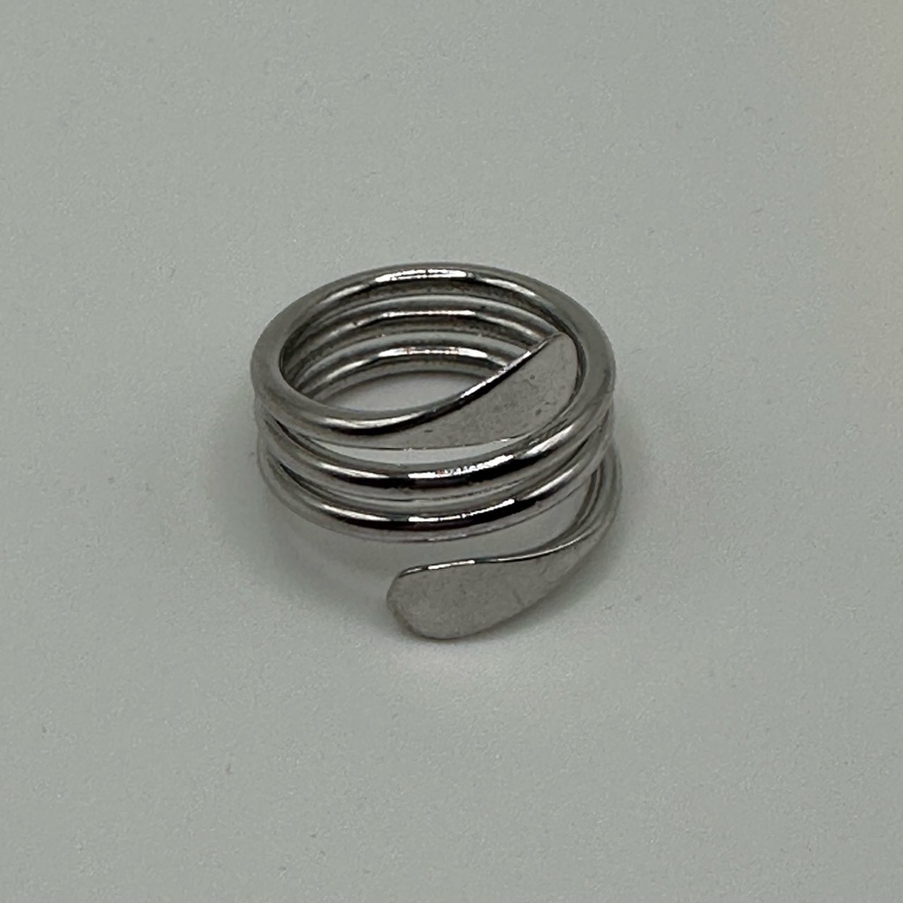 Silver Spiral Wrap Ring